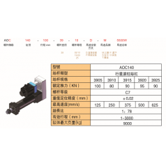 靈德伺服電動缸大力推桿缸AOC140