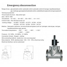 進口高壓常閉式緊急切斷電磁閥