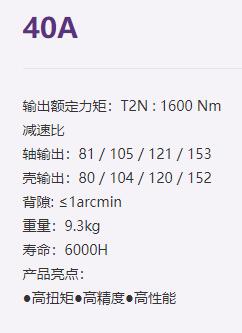 FASTON 行星減速機(jī)40A系列