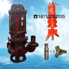 50ZJQ90-55立式潛水渣漿泵無(wú)堵塞潛水吸砂泵配減速機(jī)耐磨泥沙泵