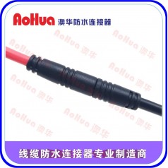 4芯公母防水連接器，線對線電纜防水插頭—TUV認證防水插頭