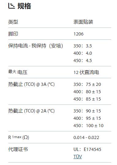 BOURNS 熱斷器P-TCO-N系列