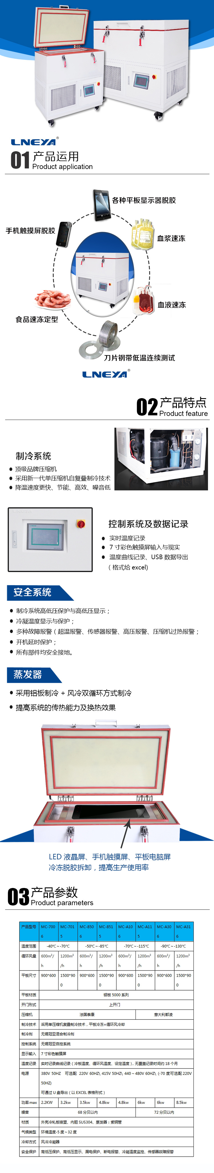平板冷凍箱