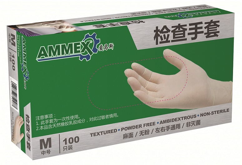 愛馬斯/Ammex一次性乳膠手套 TLFC